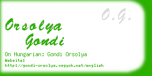 orsolya gondi business card